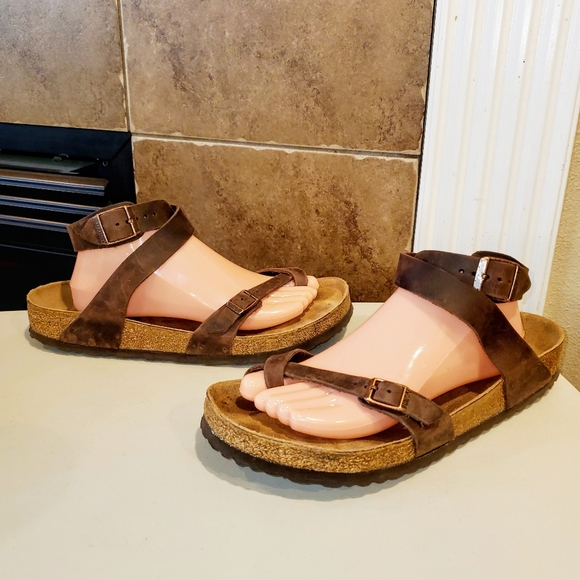 Birkenstock Shoes | Birkenstock Yara Ankle Strap Wrap Toe Loop Sandals | Poshmark
